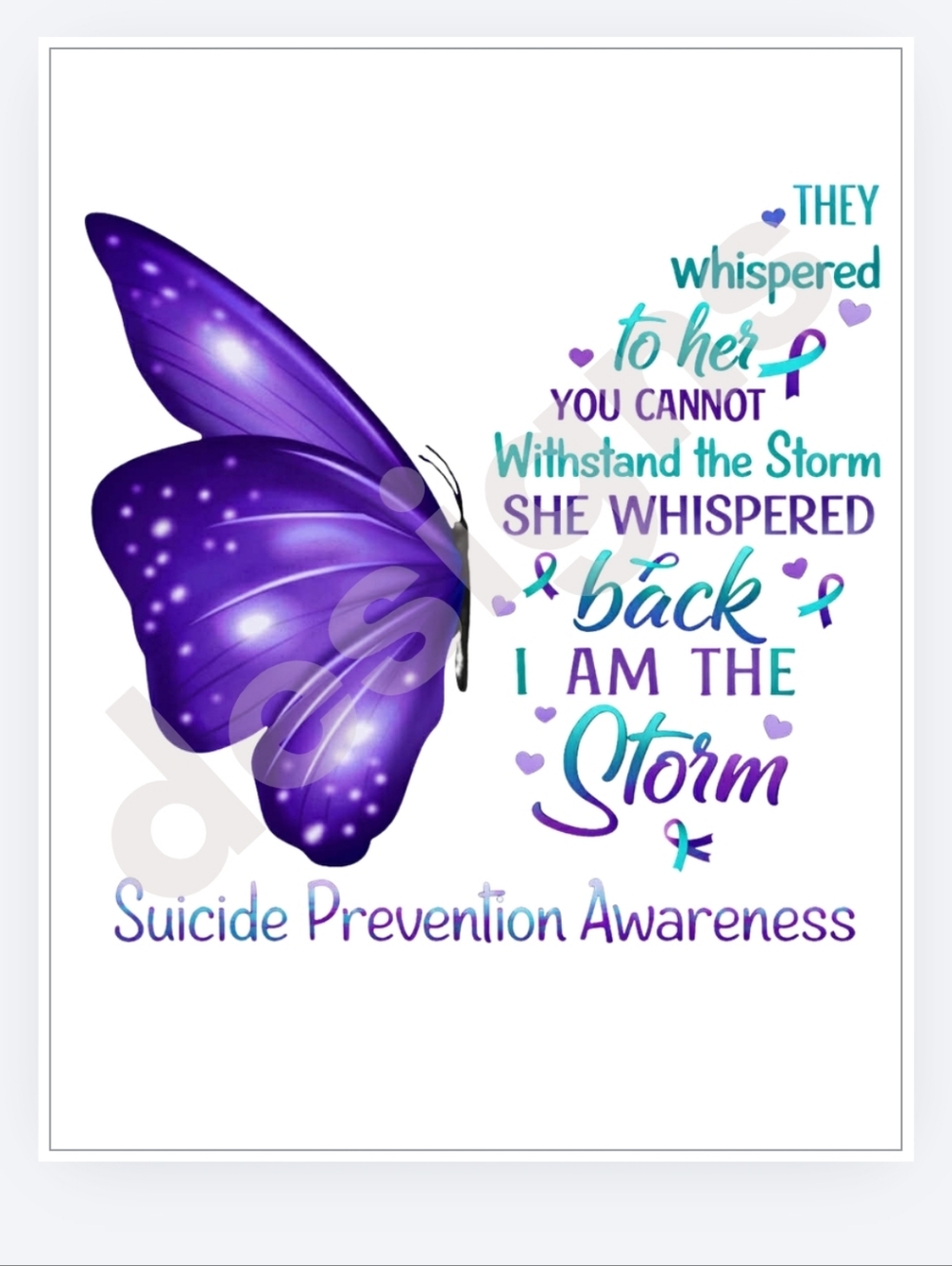 Suicide Awareness Custom Made Tees